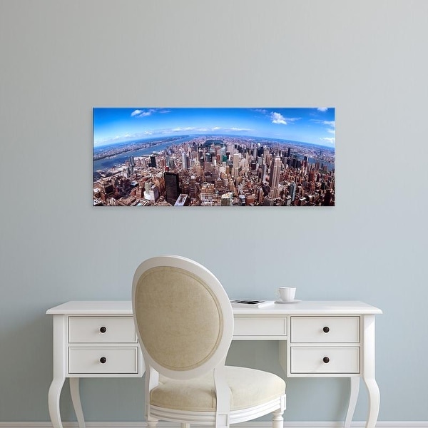Easy Art Prints Panoramic Images's 'Skyscrapers in a city, Manhattan, New York City, New York State, USA' Canvas Art