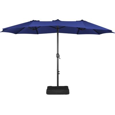 Yaheetech 13ft Twin Patio Parasol Outdoor Umbrella with Crank