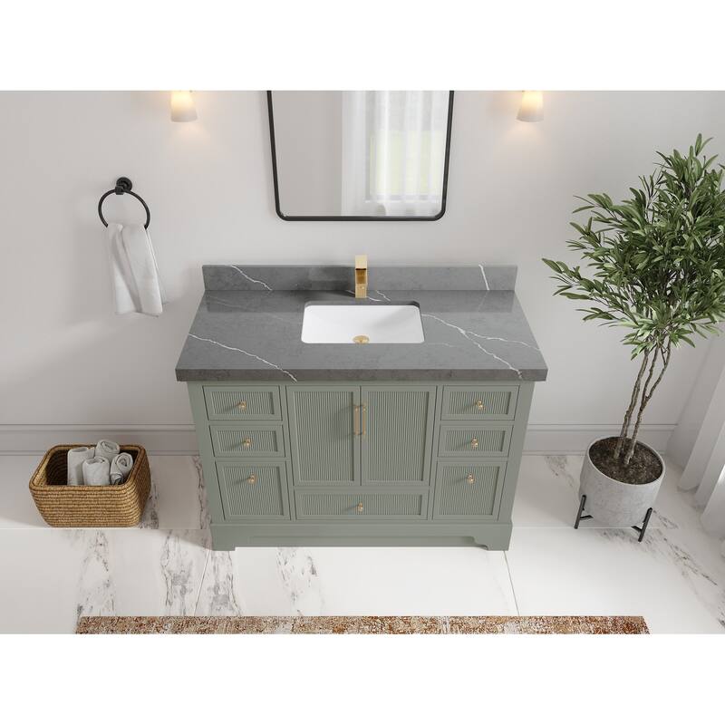 Willow Collections 48 in. W x 22 in. D Alys Single Sink Bathroom Vanity with Countertop