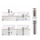 preview thumbnail 11 of 53, Bathroom Sink Pop Up Drain Stopper Full Cover without Overflow