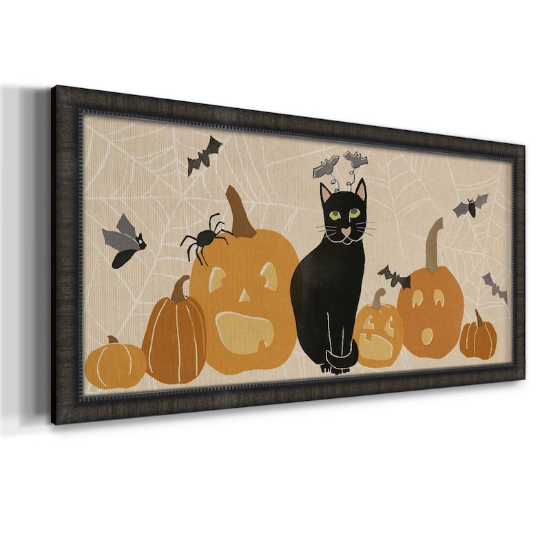 Pumpkin Patch Cats Collection D Premium Framed Canvas- Ready to Hang