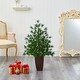 preview thumbnail 4 of 3, 40" Artificial Christmas Tree in Bronze Metal Planter