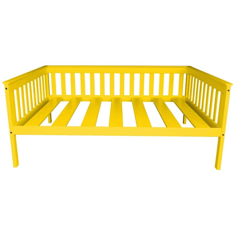 Pine Full Mission Daybed - Canary Yellow