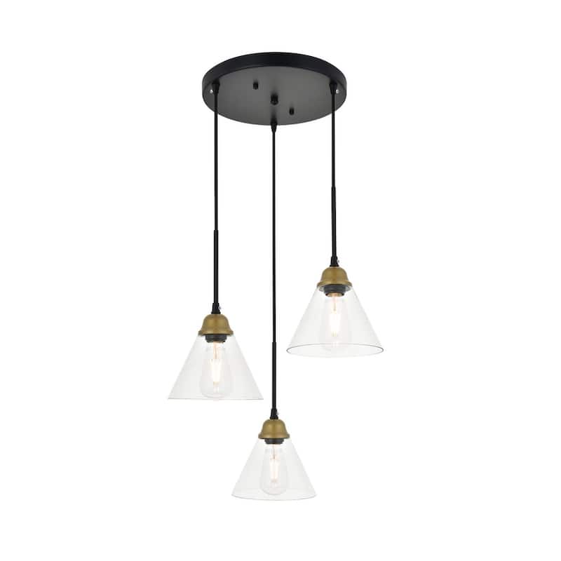 Histoire 3 light chrome Pendant