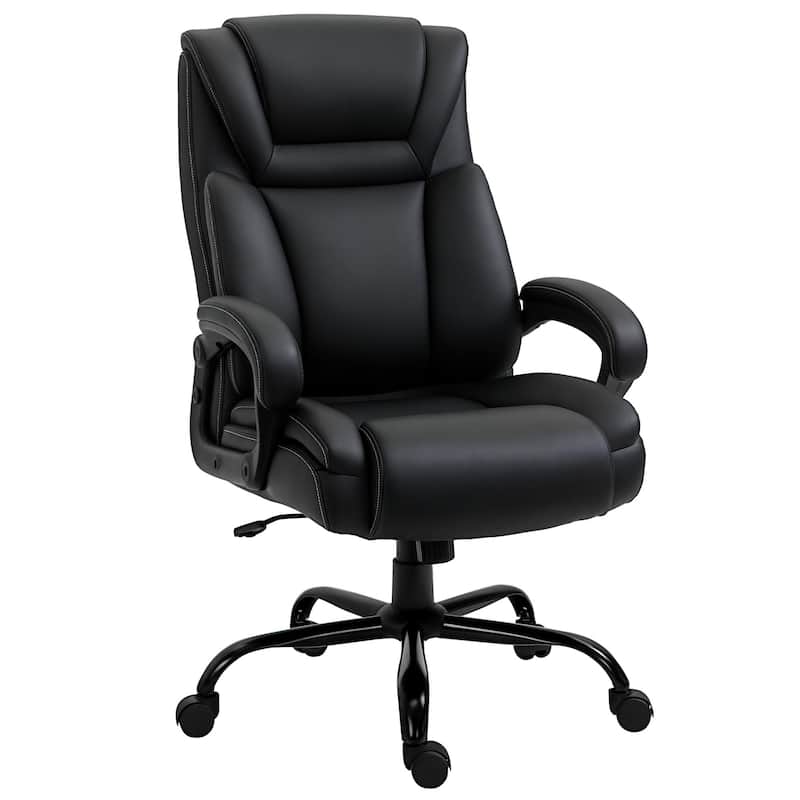 Vinsetto Big and Tall Executive Office Chair 400lbs Computer Desk Chair with High Back PU Leather Ergonomic Upholstery