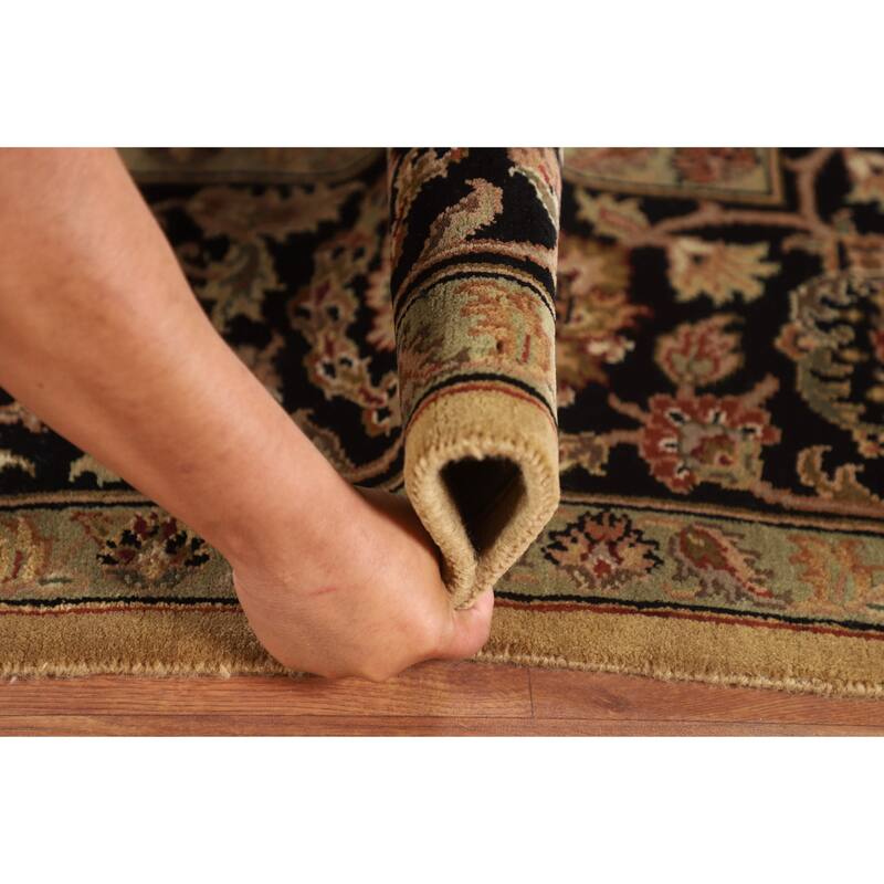All-Over Floral Agra Oriental Area Rug Hand-Knotted Wool Carpet - 8'2"x 10'1"