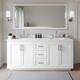 Option White / White Quartz Top / Brushed Nickel Hardware
