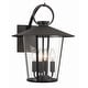 preview thumbnail 1 of 2, Crystorama Lighting Group AND-9202-CL Andover 4 Light 17" Tall Wall Matte Black