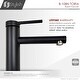 preview thumbnail 31 of 35, STYLISH Single Handle Modern Bathroom Basin Sink Faucet in Stainless Steel - Faucet Height: 6 3/8" Spout Height: 3 7/8"
