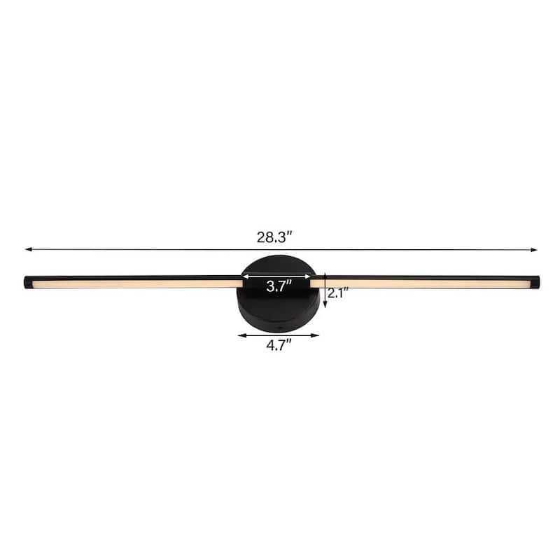 2 Pack Modern Linear LED Fixtures 28'' Bath Vanity Light Mirror Sconce