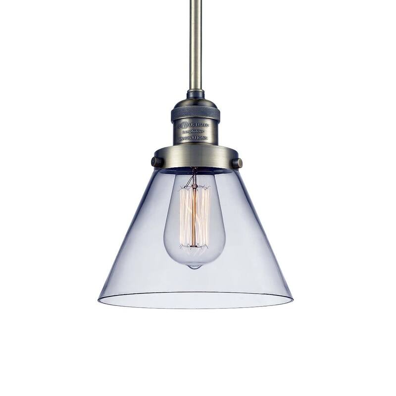 Innovations Lighting Large Cone Single Light 8" Wide Mini Pendant with