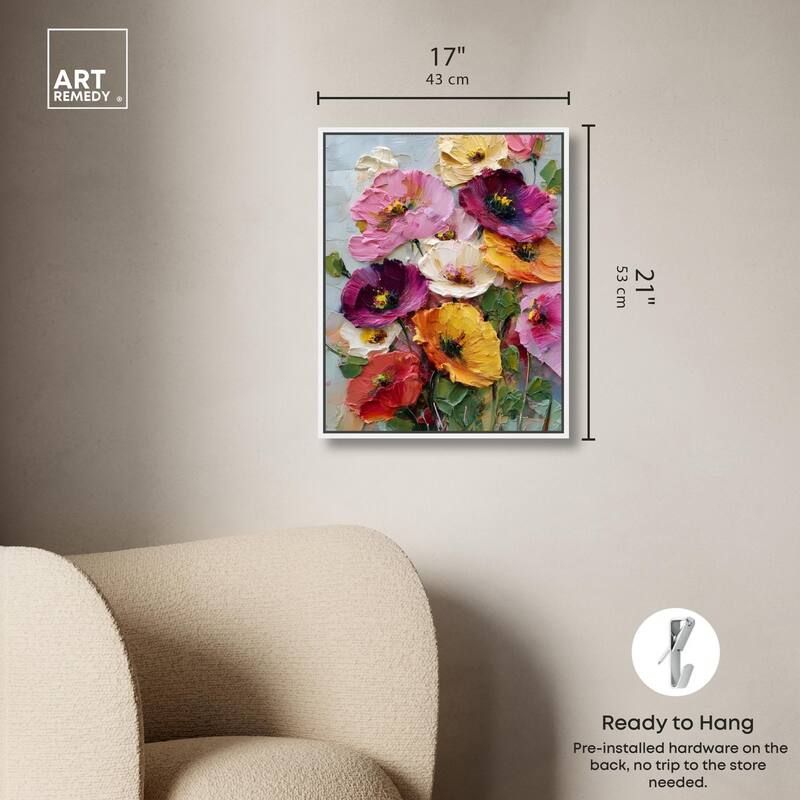Floral Texture II Canvas by Art Remedy