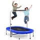 preview thumbnail 1 of 20, Goplus 50'' Trampoline for 2 People Foldable Rebouncer w/Adjustable - See Details Blue