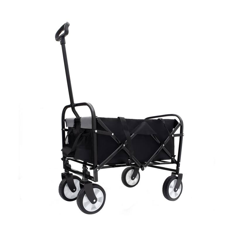 Foldable Wagon with Straps, Beach & Utility Cart, 225lb Capacity