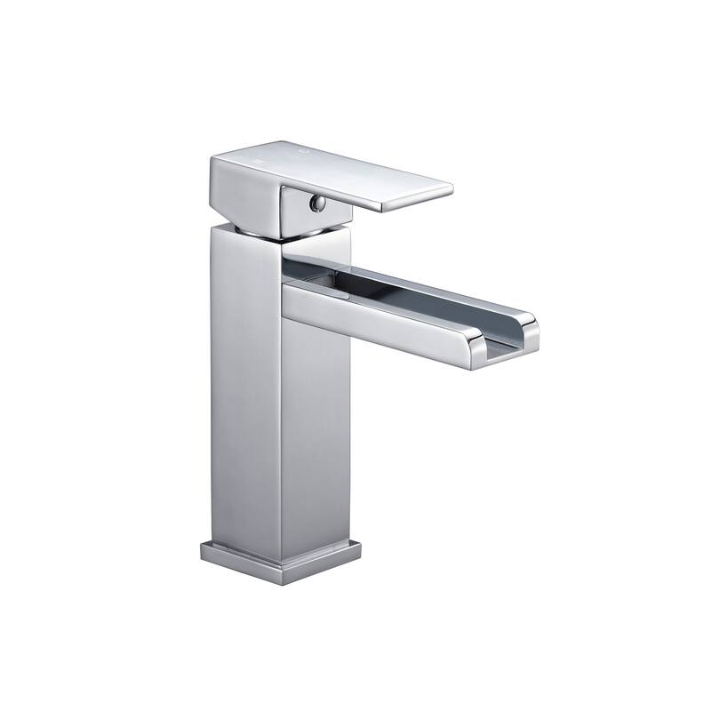 SAFAVIEH Solea Balance Chrome Single-handle Bathroom Faucet - 1.9" x 5.8" x 5.9"
