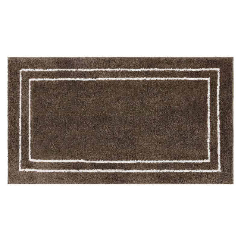 Mohawk Home Corona Machine Washable Bath Mat - 1' 5" x 2' - Walnut White Corona