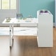 preview thumbnail 8 of 16, Kids Art Table and 2 Chairs,Kid Craft Table with Supplies Storage Shelves,Canvas Bins,Paper Roll for Preschool Toddler