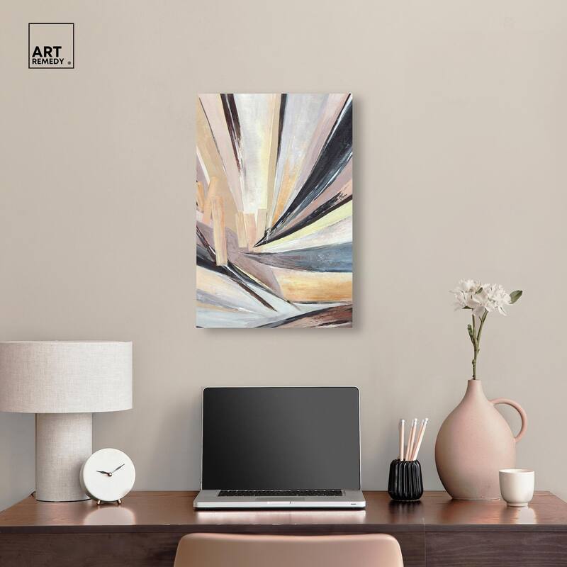 Balancing Lines I Canvas by Art Remedy, Gallery Wrapped