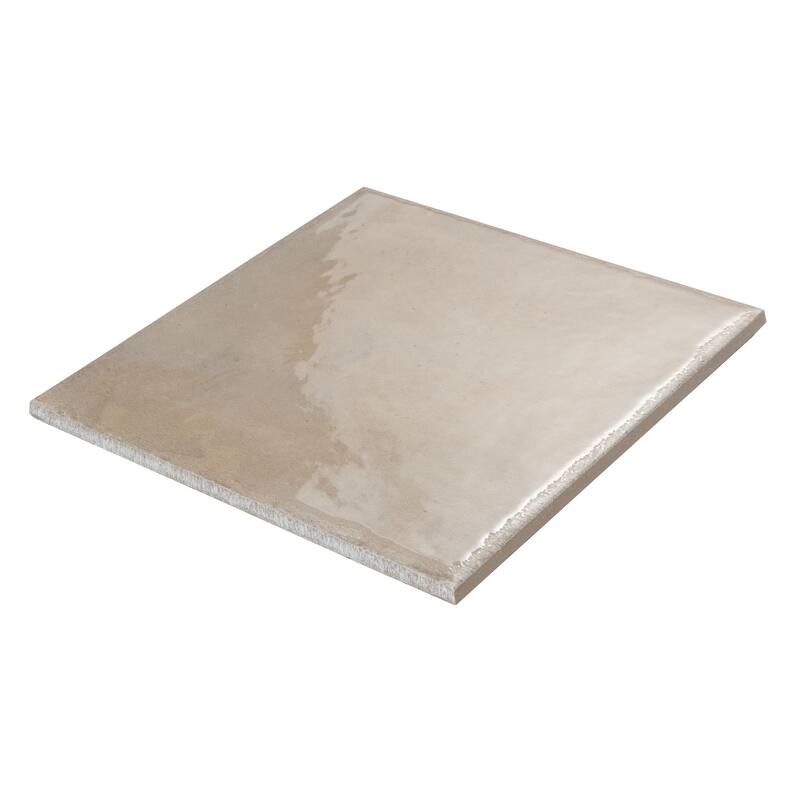 Cadence 8x8 Creamy Beige Porcelain Zellige Square Wall and Floor Tile (12.49 sq ft/case) - 29 Pack