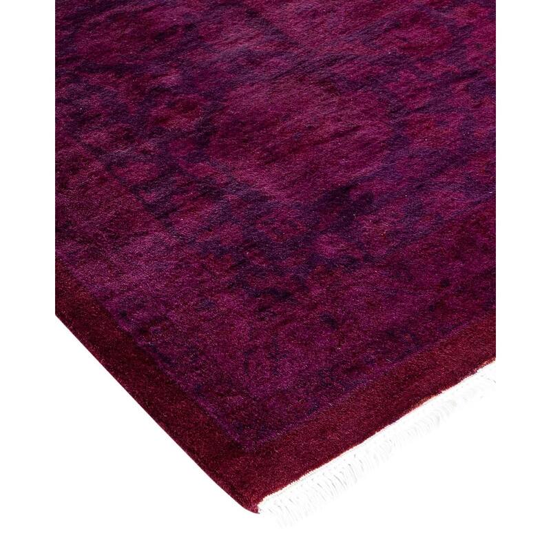 Fine Vibrance, One-of-a-Kind Hand-Knotted Area Rug - Red, 8' 2" x 10' 5" - 8' 2" x 10' 5"