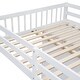 preview thumbnail 30 of 28, Full Over Twin Bunk Bed with Wardrobe & Drawers, Grey