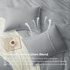 preview thumbnail 18 of 34, Flax Linen Cotton Blend Duvet Cover Set, Durable, and Moisture-Wicking, 3 Piece Bedding Set
