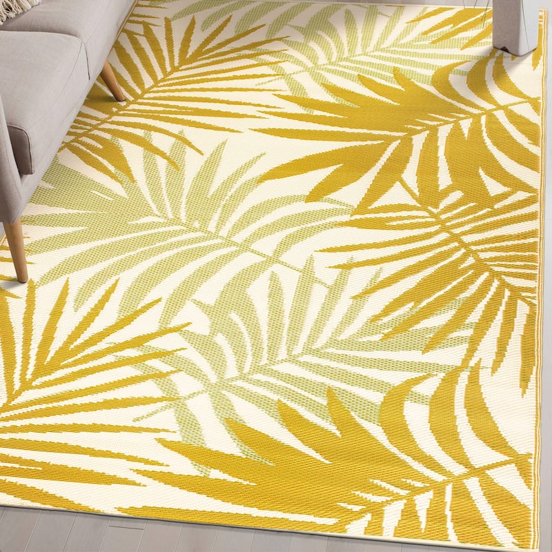 Floral Reversible Plastic Outdoor Rugs