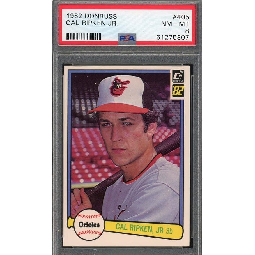 Cal Ripken Jr 1982 Donruss Baseball Rookie Card RC #405 Graded PSA 8 - 8'6" x 11'6"