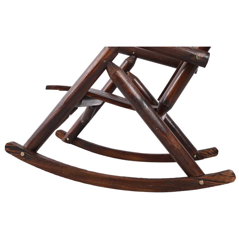 Classic Wooden Porch Rocker Chair, Durable Patio Rockers for Outside, Garde