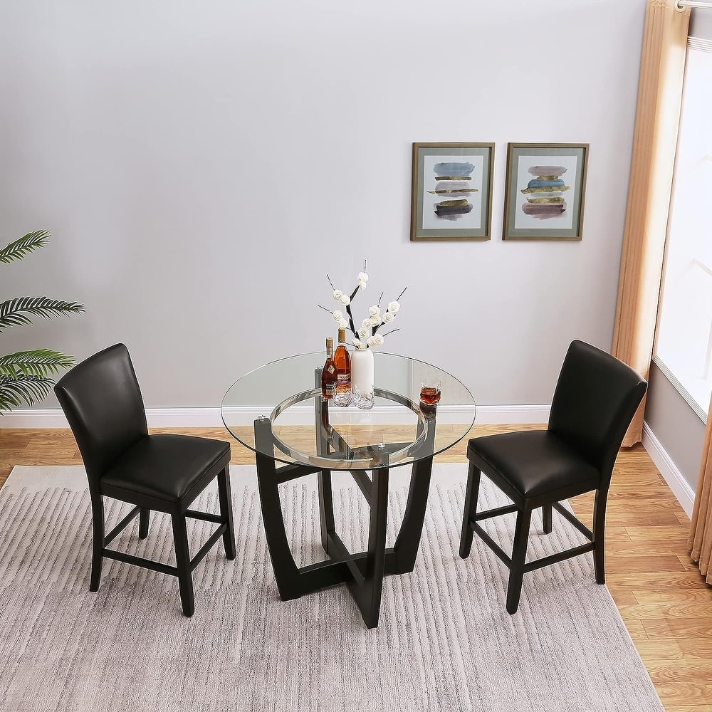 Bar Stools Faux Leather Upholstered Chairs Dining Chairs