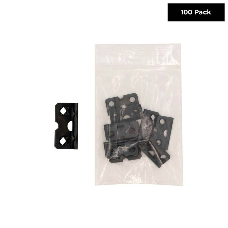 Self Fastening Picture Frame Easel Back Hinges Pack of 100 Black