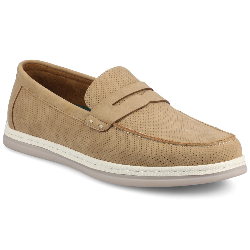 Vance Mens Brantley Casual Slip-on Perforated Penny Loafer