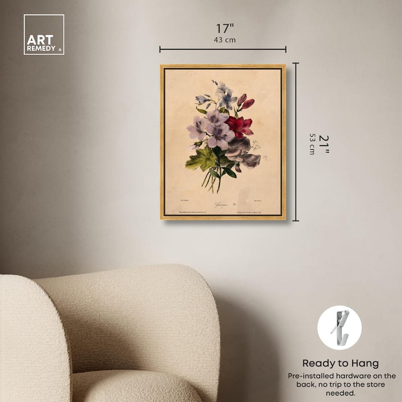 Elisa's Blooms Canvas by Art Remedy