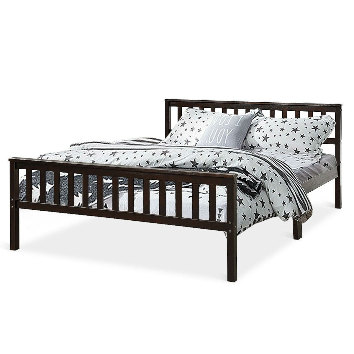 Shop For Queen Wood Platform Bed Frame With Headboard And Footboard In Espresso Pictured Get Free Delivery On Everything At Overstock Your Online Furniture Shop Get 5 In Rewards With Club O 30668213 queen wood platform bed frame with headboard and footboard in espresso pictured