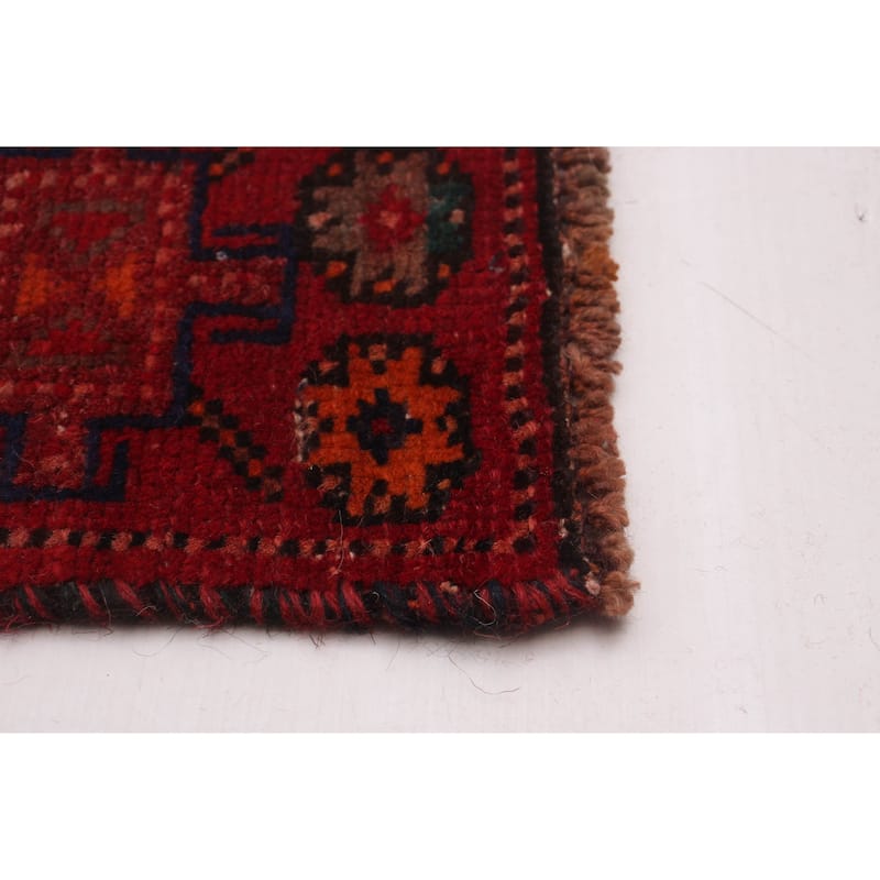 ECARPETGALLERY Hand-knotted Melis Vintage Red Wool Rug - 4'6 x 9'0