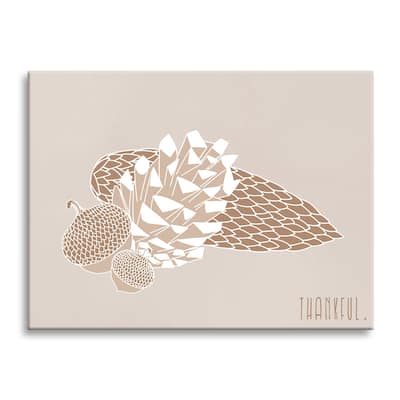 Minimal Harvest II' Fall Canvas Wall Art