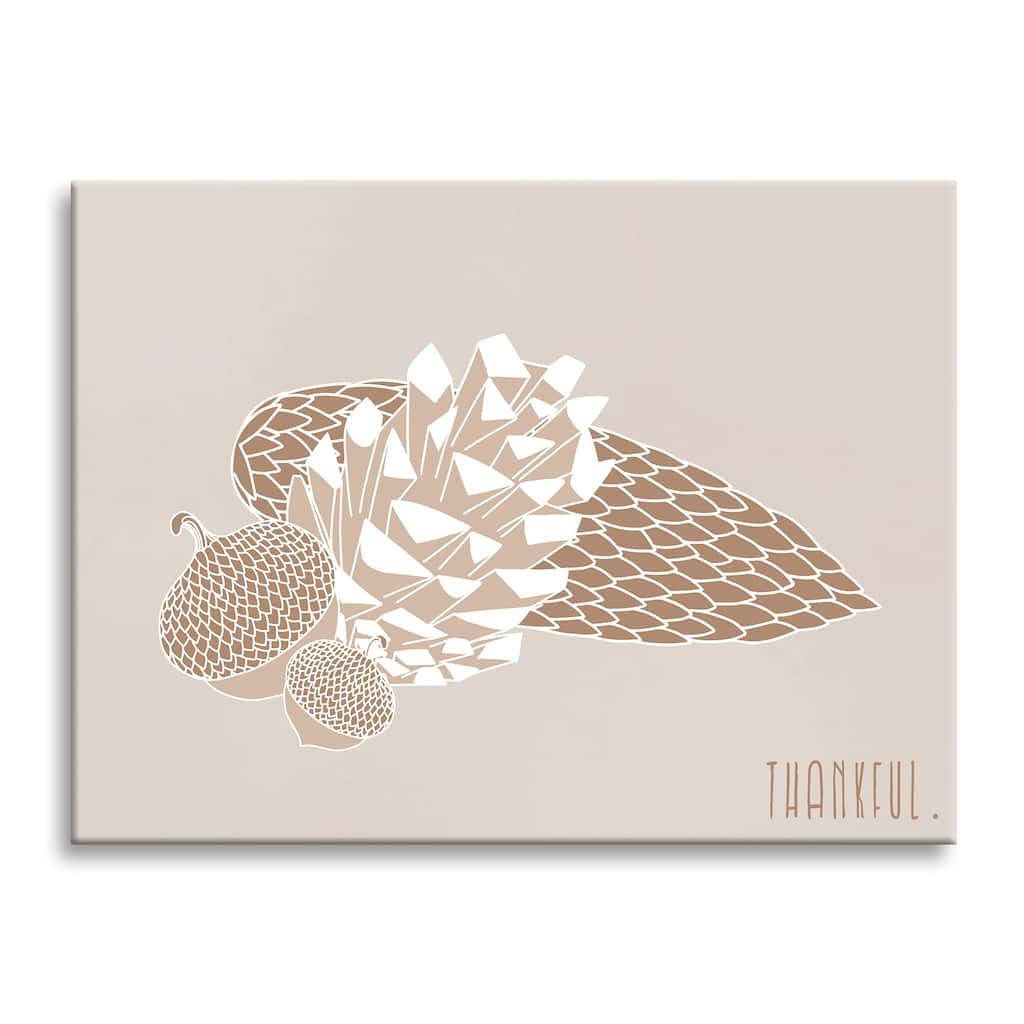 Minimal Harvest II' Fall Canvas Wall Art