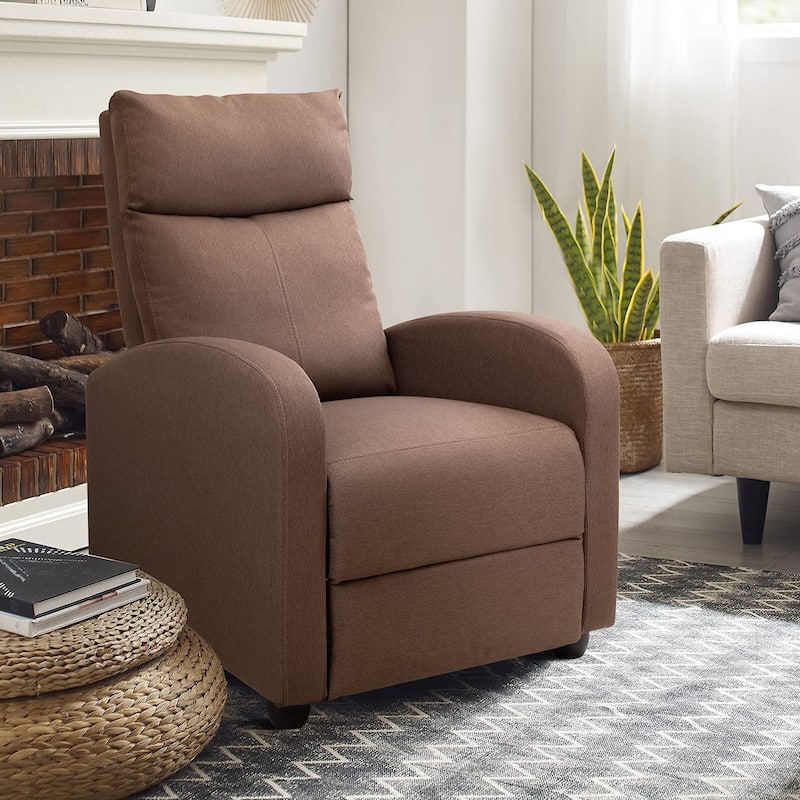 Fabric Recliner Chair Massage Recliner Sofa Chair Adjustable Reclining Chairs Home Theater Single Modern