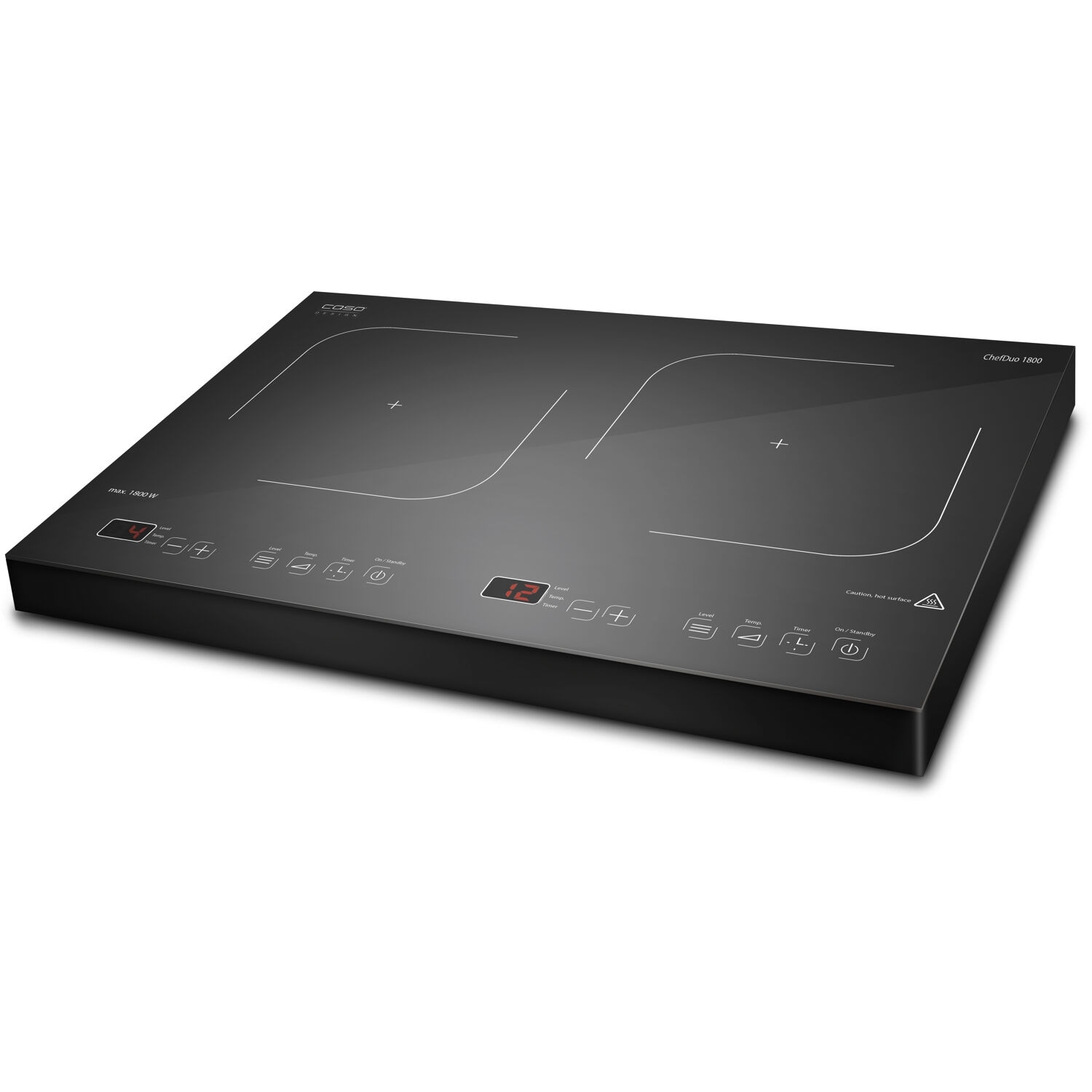Caso Design Chef Duo Portable Double Induction Cooker ,Black