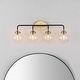preview thumbnail 16 of 154, JONATHAN Y Bevin Contemporary Transitional Iron/Glass LED Vanity Light