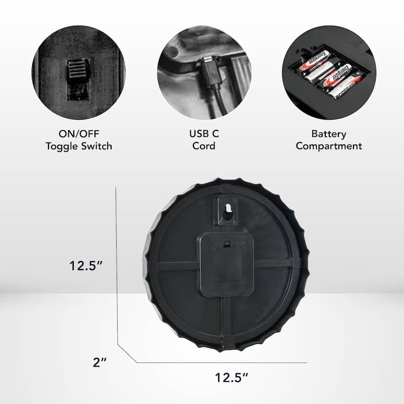 Licensed Chevrolet Bottle Cap Shaped Neon LED Rope Wall Sign (12.5") - Red - 12.5" x 12.5"