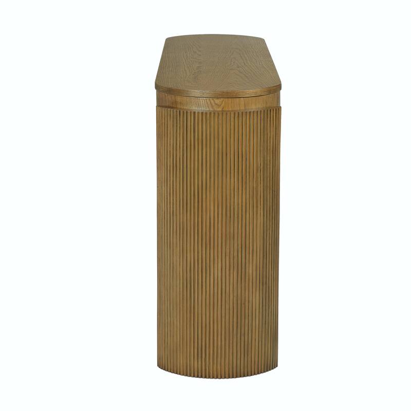 Entryway Table with Natural Wood Grain Finish