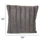Cheer Collection Solid Color Faux Fur Throw Pillows (Set of 2)