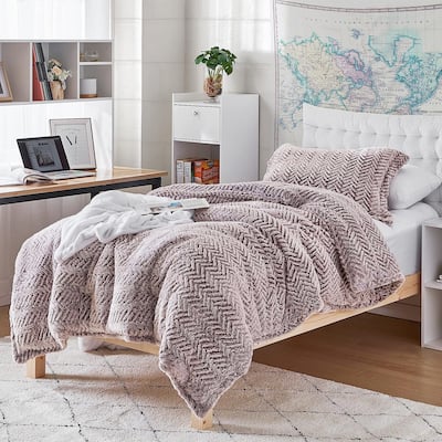 Cozy Peaks® - Coma Inducer® Oversized Comforter Set - Chevron Frosted Sierra