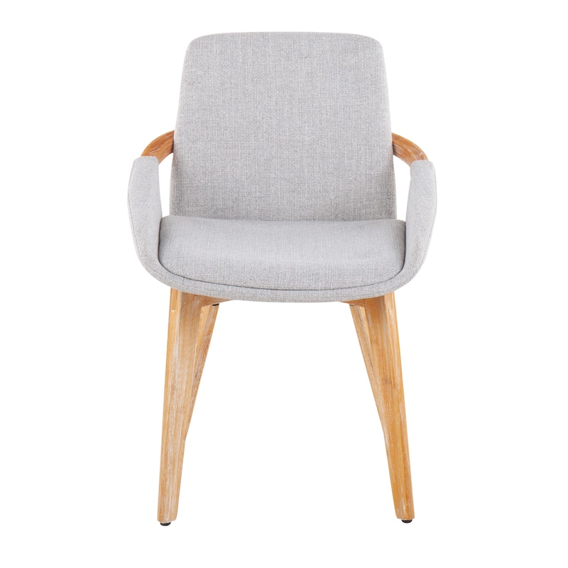 Carson Carrington Pugo Natural Wood Dining Chair - Light Grey Noise