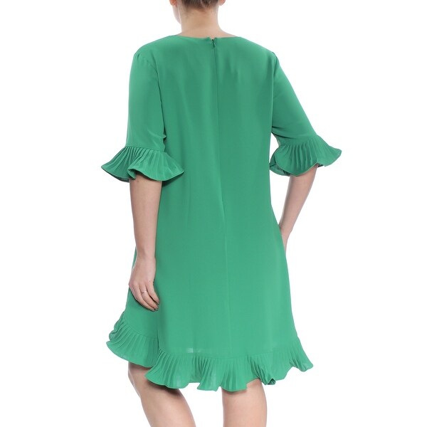 alfani pleated flounce dress