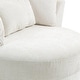 preview thumbnail 58 of 80, Upholstered Accent Swivel Barrel Armchair Club Chair with Pillows