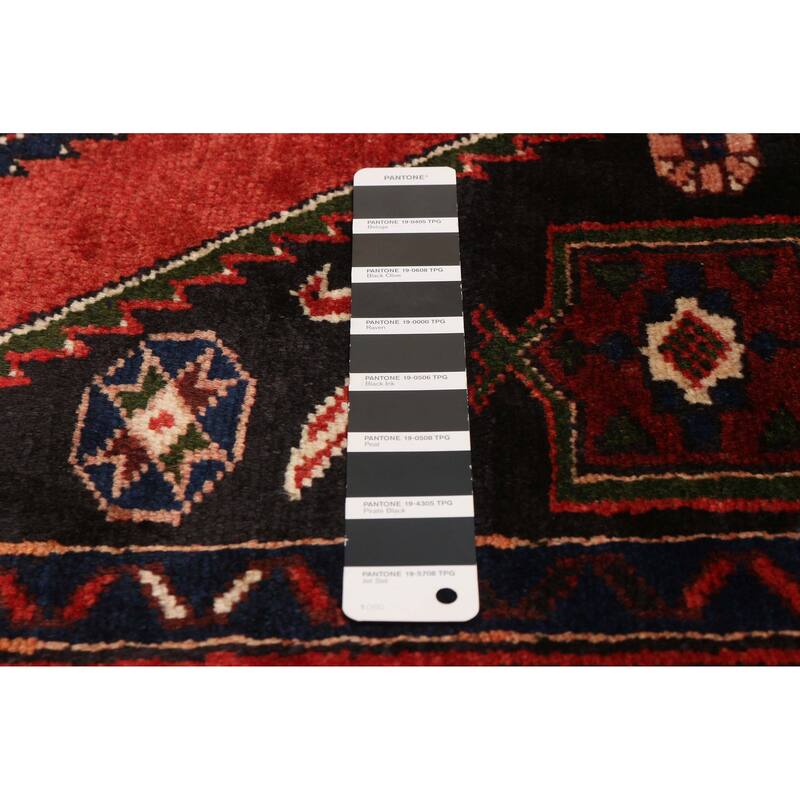 ECARPETGALLERY Hand-knotted Andelz Red Wool Rug - 4'6 x 6'8