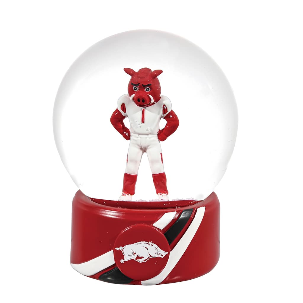 University of Arkansas 5 in. Glass Tabletop Snow Globe