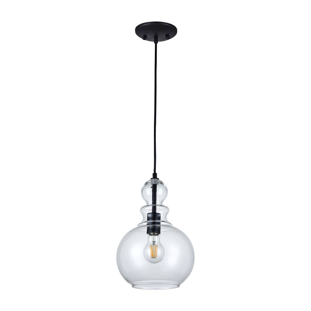 1 LT Pendant with Clear Glass Shade 75W BULB NOT INCLUDE